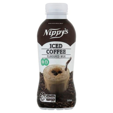 12 Pack x Nippys 500ml Bottle Iced Coffee Flavoured Milk